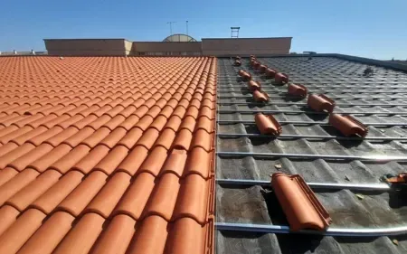 restauración de tejados de teja en Guadalajara